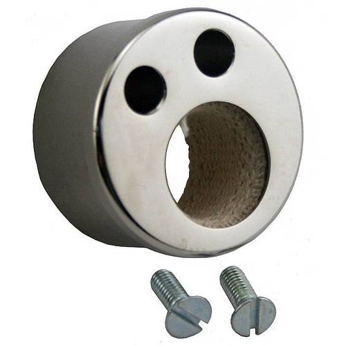 [00811-1] STEERING COLUMN UPPER BUSHING- NO V NOTCH - requires drilling for screws 1928-29 7-tooth. Plain finish NOT chrome