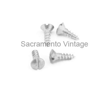 [04015-1] STEERING RIM SCREWS 1909-27 S/S STAINLESS SET OF FOUR
