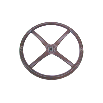 [00799] STEERING WHEEL - SPLINED USA RED 1928 Excellent detail! U.S.A. NOTE: All U.S.A. steering wheels are unfinished and require trimming of the molding seam.