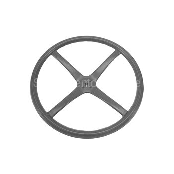 [00800] STEERING WHEEL- black/splined USA 28-29 Excellent detail! U.S.A. NOTE: All U.S.A. steering wheels are unfinished and require trimming of the molding seam.
