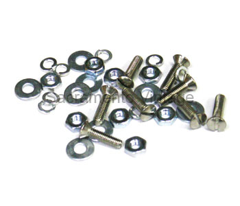 [01069-1] RUNNING BOARD STEP PLATE MOUNTING SCREW SET FOR (2) STEP PLATES-  STAINLESS