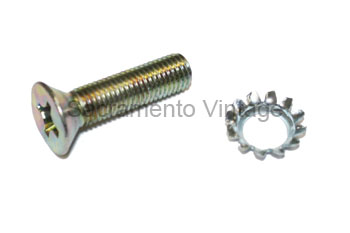 [08521] STRIKER PLATE SCREW & WASHER- zinc 1953-60 PU / 1949-56 CAR