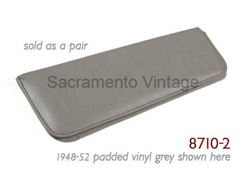 [08712] SUN VISORS- padded/vinyl BLACK 1956