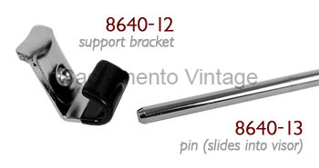 [08640-12] SUNVISOR ANCHOR PIN CLIP 1961-66