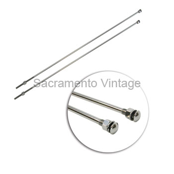 [05717-1] RADIATOR SUPPORT RODS- stainless 32-1/2"LONG 1932-39
