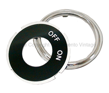 [00604] SWITCH PLATE RING ONLY- STAINLESS STEEL 1928-31 PLATE NOT INCLUDED
