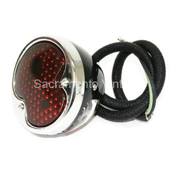 [06118-1] TAIL LAMP- BLACK /  LEFT / 1932 PASSENGER & 1932-42 PICKUP