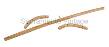 [01173-10] BELT RAIL WOOD- 3 PCS DELUXE ROADSTER 40-B 1930-31