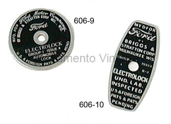 [00606-9] TAG FOR POP-OUT Round Briggs 1928-30