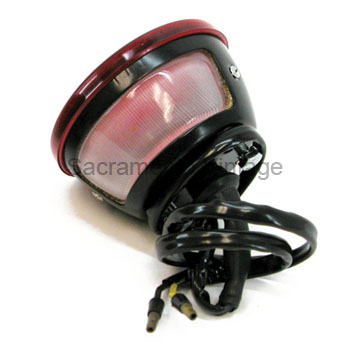 [07969] TAIL -LIGHT- LEFT black 1953-54 WITH ALL RED LENS