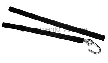 [08416] TAIL GATE CHAIN COVERS - black 1948-72