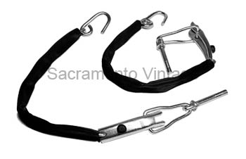 [08418] TAIL GATE CHAINS- zinc 1953-72 STEPSIDE CHAINS-HOOKS-COVERS