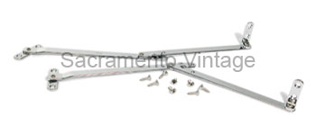 [08418-9] TAIL GATE SUPPORT ARMS - chrome 1948-72