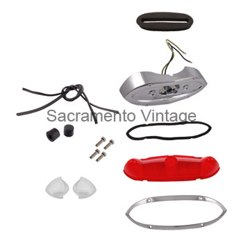 [497942] TAIL LAMP ASSEMBLY- CAR 1951 LEFT EXCEPT WAGON
