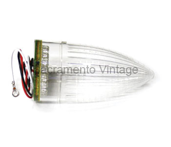 [13250-7-1] TAIL LAMP LENS LED 1959 CADILLAC CLEAR LENS WITH RED LEDS