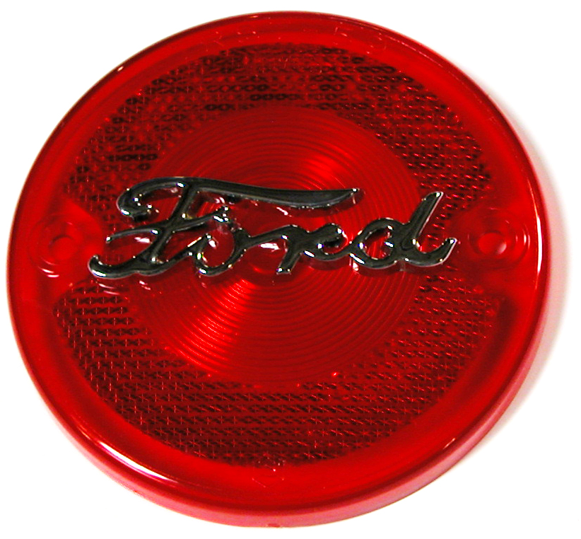 [07974-1] TAIL LAMP LENS With Ford script 1953-54