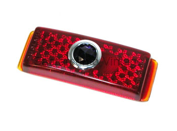 [06137-5] TAIL LAMP LENS-  W/BLUE DOT- 1941 & 1948-56 panel
