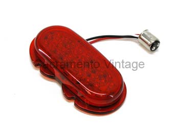 [13260-4] TAIL LAMP LENS- LED 12V 1942-48 PASSSENGER CAR 40 LEDs