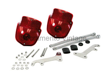 [07970-2] TAIL LAMP PAC - stainless no L/P 1953-72