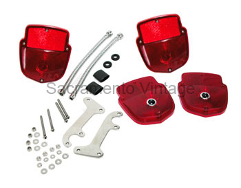 [07970-2-BD] TAIL LAMP PAC-W/BLUE DOT- no L/P 1953-72