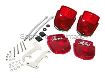 [07970-2-FS] TAIL LAMP PAC with SCRIPT no L/P 1953-72