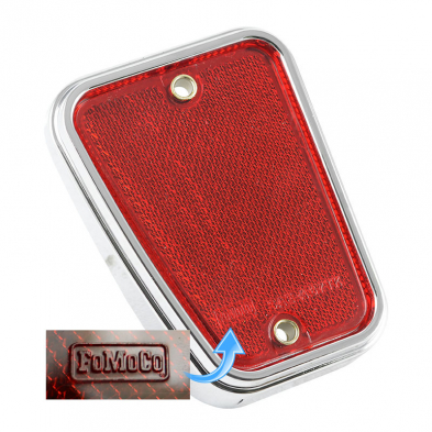 [207979] TAIL LAMP REFLECTOR- 1967-69 LEFT BELOW TAIL LAMP- STYLE SIDE