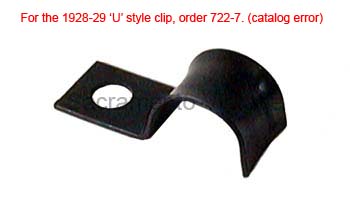 [00733-6] TAIL LAMP WIRE CLIP-  AT WOOD SUB FRAME / FORDORS & WAGON 1928-31