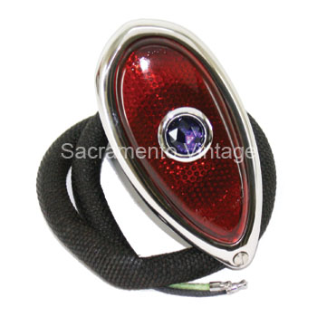 [06118-12BD] TAIL LAMP WITH BLUE DOT LENS 1938-39