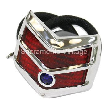 [06118-14BD] TAIL LAMP w/ BLUE DOT LENS 1940