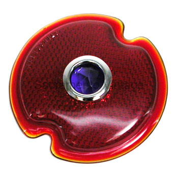 [06137-1] TAIL LAMP- LENS W/ DOT- 1933-36 pass / 46-52 pu