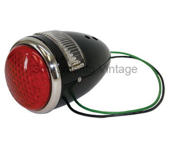 [06118-10] TAIL LAMP- BLACK / LEFT / PASSENGER 1937