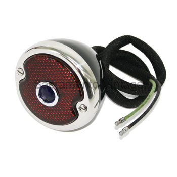 [06118-9-BD] TAIL LAMP- black RH 1935-36 PASS / 46-48 PKUP W/BLUE DOT