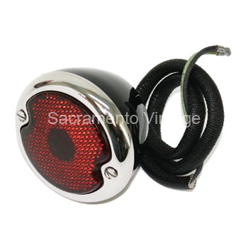 [06118-9] TAIL LAMP- black right 1933-36 pass / 1946-48 pu
