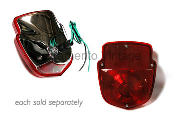 [07971-2] TAIL LIGHT - CHROME LEFT 1955-56