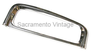 [207969] TAIL LIGHT BEZEL R.H STYLESIDE 1973-79 STAMPED ALUMINUM