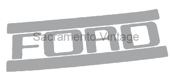 [08421-15] TAILGATE LETTERS- SILVER 1953-72 STEPSIDE ONLY 2 1/8 IN TALL