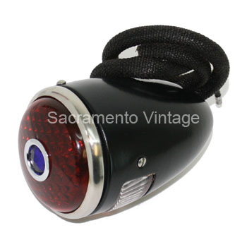 [06118-10BD] TAIL LAMP- BLACK / LEFT W/BLUE DOT / PASSENGER 1937