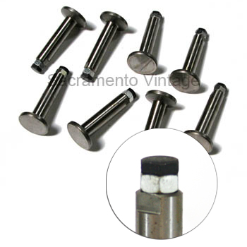 [03390] TAPPET SET- (8) ADJUSTABLE WITH THIN LOCK NUT- STANDARD .437  1909-27
