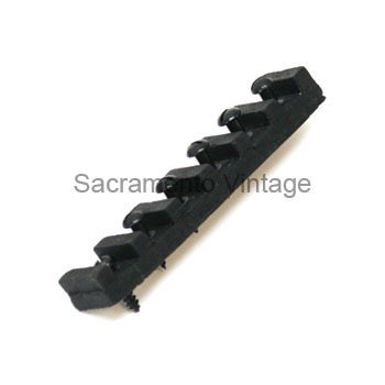 [03885-2] TERMINAL BLOCK- AUTHENTIC HARD RUBBER /  6 GANG  / WITH WOOD FIREWALL 1919-23
