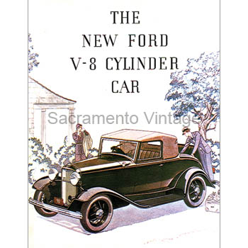 [09265] THE NEW FORD V8 CAR FOLD-OUT 1932