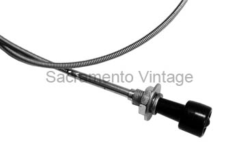 [07793] THROTTLE CABLE AND KNOB 1953-56