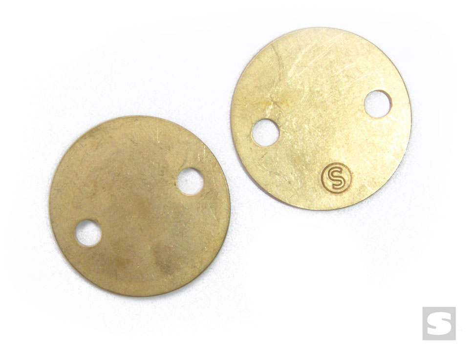 [05897-85] THROTTLE PLATES (2)- Genuine 97 correct 7 degree