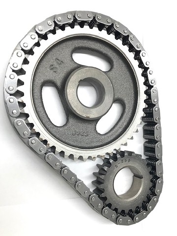 [07420] TIMING GEAR SET- CAM GEAR- CRANK GEAR AND TIMING CHAIN 1954-62 272-292-312 V8 OHV
