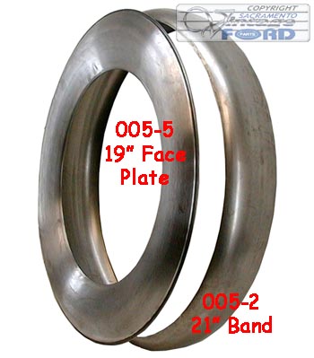 [00005-5] TIRE FACE PLATE  !! S-o-l-d   O-u-t  !!  PLAIN STEEL 19"