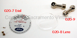 [00020-7] TIRE GAUGE FACE PLATE & hardware 1928-31