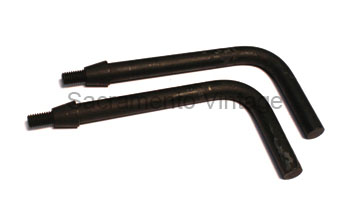 [04405-2] TOP SADDLE ARMS- ANGLED / ROADSTER 1909-22 PAIR