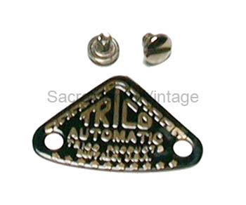 [00878-3] TRICO EMBOSSED TAG FOR MOTOR 1928-31