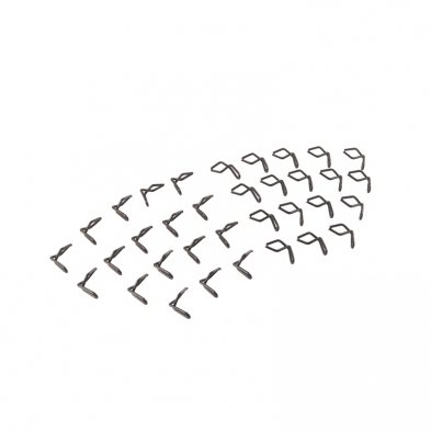 [06751] TRIM CLIP SET- GRILLE / SIDE OF HOOD 1935