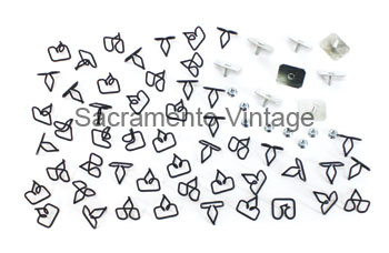 [06774-1] TRIM CLIP & BOLT SET-  BODY BELT 1947-48