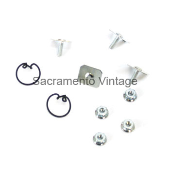 [06771-1] TRIM CLIP & BOLT SET- HOOD LOWER FRONT  1940 DELUXE